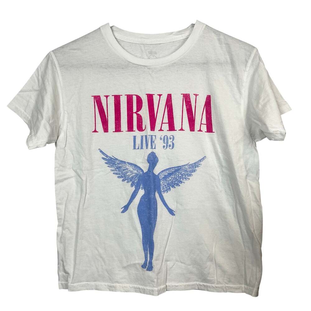 Nirvana Live '93 Small Tshirt 100% Cotton 90's band tee